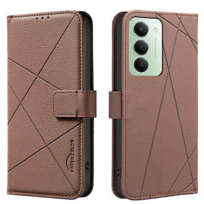 Geometric Pattern RFID Leather Phone Case, For Redmi K90 Max 5G, For Redmi A7 Pro 171mm / Poco C85x 5G, For Redmi 15a 5G, For Redmi Tubo 5 Max / Poco X8 Pro Max, For Redmi Tubo 5 / Poco X8 Pro 5G, For Redmi Note 15 5G Global 164mm                      ...