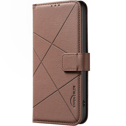 Geometric Pattern RFID Leather Phone Case, For Redmi K90 Max 5G, For Redmi A7 Pro 171mm / Poco C85x 5G, For Redmi 15a 5G, For Redmi Tubo 5 Max / Poco X8 Pro Max, For Redmi Tubo 5 / Poco X8 Pro 5G, For Redmi Note 15 5G Global 164mm                      ...