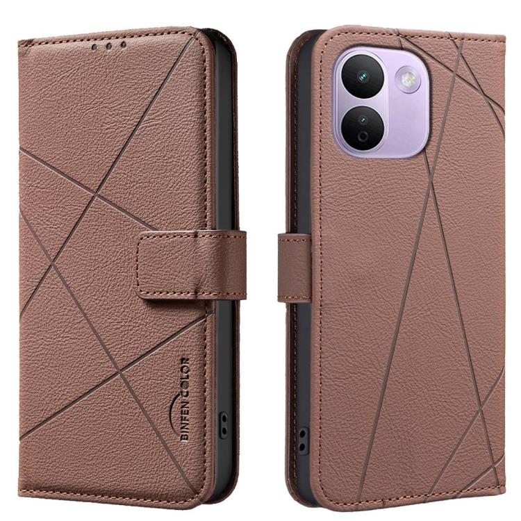 Geometric Pattern RFID Leather Phone Case, For Redmi 15C 5G/4G Global 171/Poco C85 4G, For Redmi Note 17 Pro 5G Global 163mm, For Redmi Note 17 Pro+ 5G Global 163mm, For Redmi K90 Pro Max/K100 Pro Max 5G, For Redmi 17 5G / 4G Global 170mm              ...