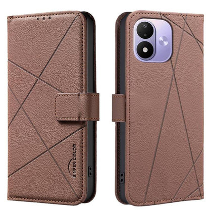 Geometric Pattern RFID Leather Phone Case, For Redmi 15C 5G/4G Global 171/Poco C85 4G, For Redmi Note 17 Pro 5G Global 163mm, For Redmi Note 17 Pro+ 5G Global 163mm, For Redmi K90 Pro Max/K100 Pro Max 5G, For Redmi 17 5G / 4G Global 170mm              ...