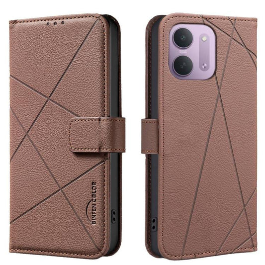 Geometric Pattern RFID Leather Phone Case, For Redmi 15C 5G/4G Global 171/Poco C85 4G, For Redmi Note 17 Pro 5G Global 163mm, For Redmi Note 17 Pro+ 5G Global 163mm, For Redmi K90 Pro Max/K100 Pro Max 5G, For Redmi 17 5G / 4G Global 170mm              ...