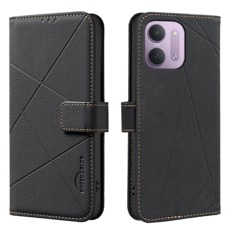 Geometric Pattern RFID Leather Phone Case, For Redmi 15C 5G/4G Global 171/Poco C85 4G, For Redmi Note 17 Pro 5G Global 163mm, For Redmi Note 17 Pro+ 5G Global 163mm, For Redmi K90 Pro Max/K100 Pro Max 5G, For Redmi 17 5G / 4G Global 170mm              ...