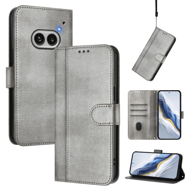 Line Splicing Buckle Retro Leather Phone Case, For Nothing Phone 4a Pro, For Nothing Phone 4a, For Nothing Phone 3a, For Nothing Phone 3a Pro, For Nothing CMF Phone 1, For Nothing Phone 2a