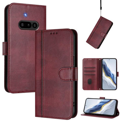 Line Splicing Buckle Retro Leather Phone Case, For Nothing Phone 4a Pro, For Nothing Phone 4a, For Nothing Phone 3a, For Nothing Phone 3a Pro, For Nothing CMF Phone 1, For Nothing Phone 2a