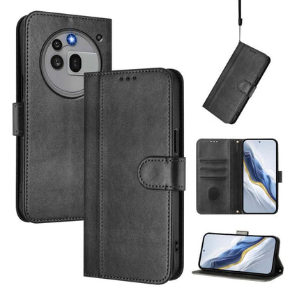Line Splicing Buckle Retro Leather Phone Case, For Nothing Phone 4a Pro, For Nothing Phone 4a, For Nothing Phone 3a, For Nothing Phone 3a Pro, For Nothing CMF Phone 1, For Nothing Phone 2a