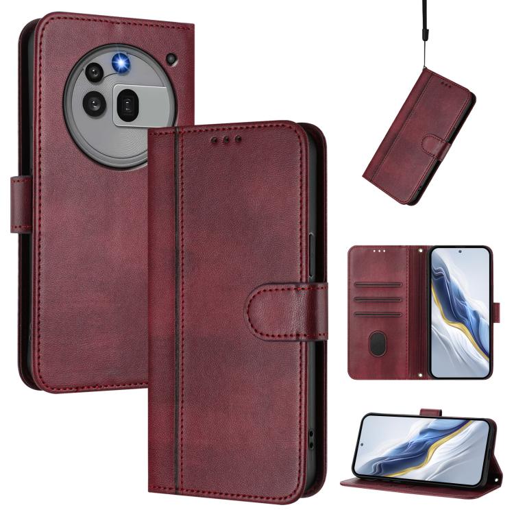 Line Splicing Buckle Retro Leather Phone Case, For Nothing Phone 4a Pro, For Nothing Phone 4a, For Nothing Phone 3a, For Nothing Phone 3a Pro, For Nothing CMF Phone 1, For Nothing Phone 2a