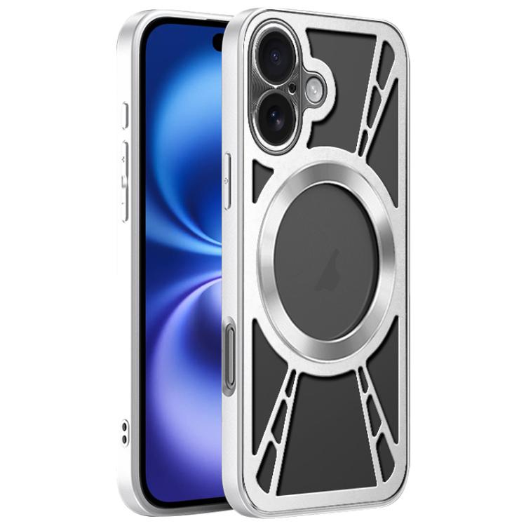 Silicone Cooling Hollow Metal MagSafe Phone Case