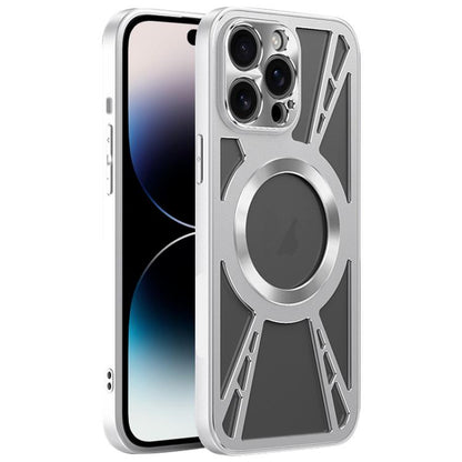 Silicone Cooling Hollow Metal MagSafe Phone Case