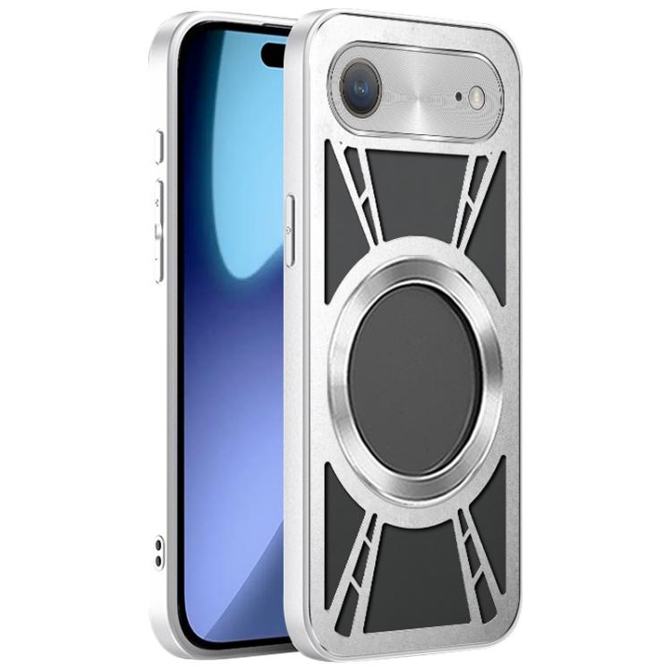 Silicone Cooling Hollow Metal MagSafe Phone Case
