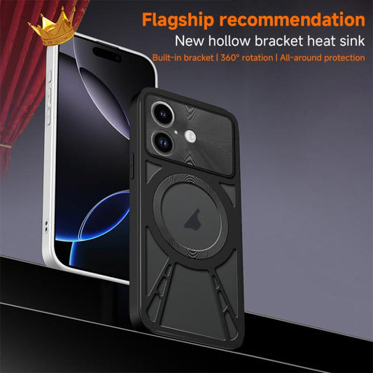 Silicone Cooling Hollow Metal MagSafe Phone Case