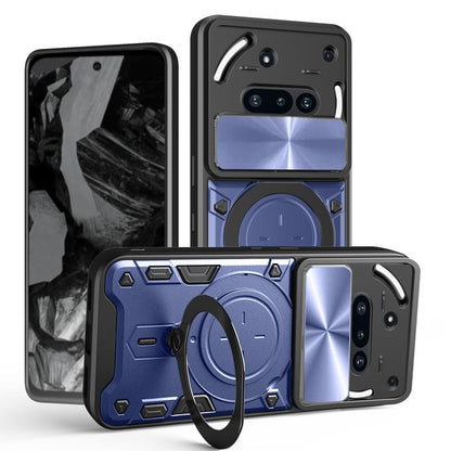 CD Texture Sliding Camshield Magnetic Holder Phone Case, For Nothing Phone 4a Pro, For Nothing Phone 4a, For Nothing CMF Phone 2 Pro, For Nothing Phone 3a, For Nothing Phone 3a Pro