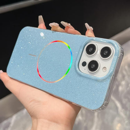 Glitter Powder Plating MagSafe IMD Full Coverage Phone Case