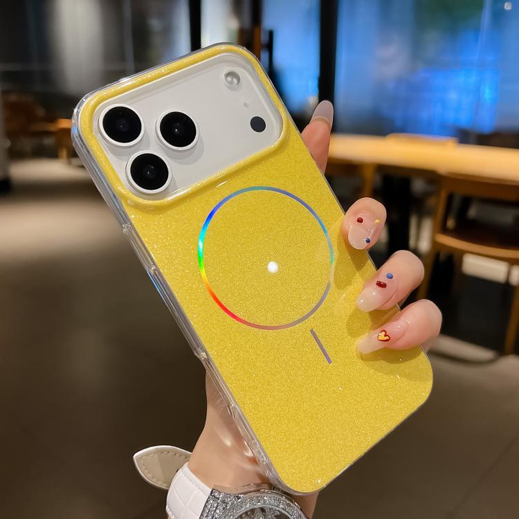 Glitter Powder Plating MagSafe IMD Full Coverage Phone Case