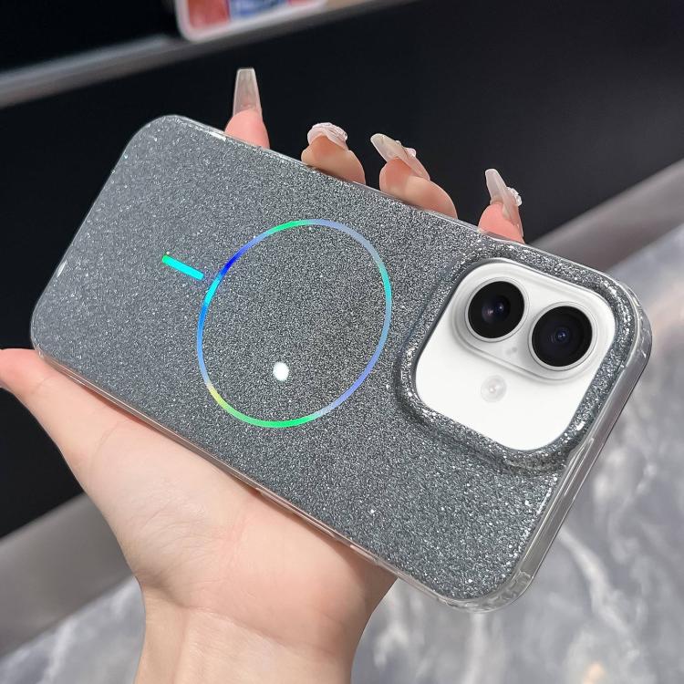 Glitter Powder Plating MagSafe IMD Full Coverage Phone Case