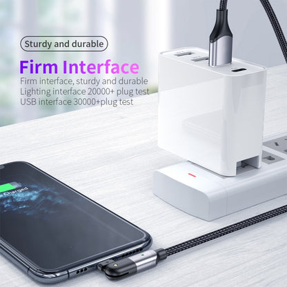 2.4A USB to 8 Pin 180 Degree Rotating Elbow Charging Cable, 1.2m 8 Pin, 2m 8 Pin