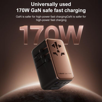 MOMAX UA17 1-World PD170W GaN Global Travel Fast Charging Socket, UA17