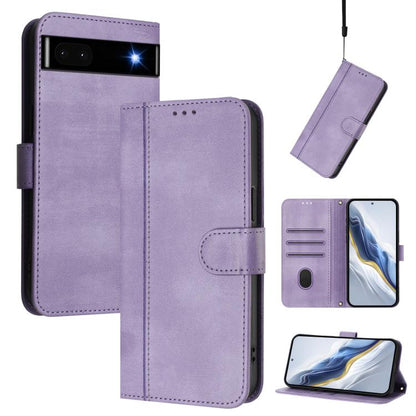 Line Splicing Buckle Retro Leather Phone Case, For Google Pixel 11 Pro XL, For Google Pixel 11 Pro / 11, For Google Pixel 9 Pro XL / Pixel 10 Pro XL, For Google Pixel 10 / 10 Pro / Pixel 9 / 9 Pro, For Google Pixel 9a, For Google Pixel 8a              ...