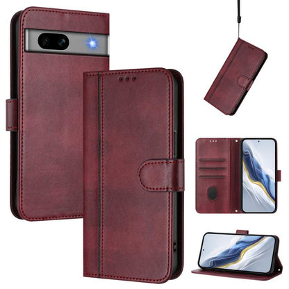 Line Splicing Buckle Retro Leather Phone Case, For Google Pixel 11 Pro XL, For Google Pixel 11 Pro / 11, For Google Pixel 9 Pro XL / Pixel 10 Pro XL, For Google Pixel 10 / 10 Pro / Pixel 9 / 9 Pro, For Google Pixel 9a, For Google Pixel 8a              ...