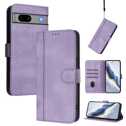 Line Splicing Buckle Retro Leather Phone Case, For Google Pixel 11 Pro XL, For Google Pixel 11 Pro / 11, For Google Pixel 9 Pro XL / Pixel 10 Pro XL, For Google Pixel 10 / 10 Pro / Pixel 9 / 9 Pro, For Google Pixel 9a, For Google Pixel 8a              ...