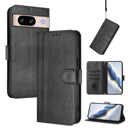 Line Splicing Buckle Retro Leather Phone Case, For Google Pixel 11 Pro XL, For Google Pixel 11 Pro / 11, For Google Pixel 9 Pro XL / Pixel 10 Pro XL, For Google Pixel 10 / 10 Pro / Pixel 9 / 9 Pro, For Google Pixel 9a, For Google Pixel 8a              ...