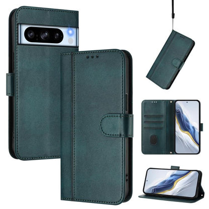 Line Splicing Buckle Retro Leather Phone Case, For Google Pixel 11 Pro XL, For Google Pixel 11 Pro / 11, For Google Pixel 9 Pro XL / Pixel 10 Pro XL, For Google Pixel 10 / 10 Pro / Pixel 9 / 9 Pro, For Google Pixel 9a, For Google Pixel 8a              ...