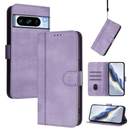 Line Splicing Buckle Retro Leather Phone Case, For Google Pixel 11 Pro XL, For Google Pixel 11 Pro / 11, For Google Pixel 9 Pro XL / Pixel 10 Pro XL, For Google Pixel 10 / 10 Pro / Pixel 9 / 9 Pro, For Google Pixel 9a, For Google Pixel 8a              ...