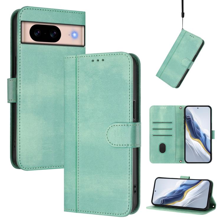 Line Splicing Buckle Retro Leather Phone Case, For Google Pixel 11 Pro XL, For Google Pixel 11 Pro / 11, For Google Pixel 9 Pro XL / Pixel 10 Pro XL, For Google Pixel 10 / 10 Pro / Pixel 9 / 9 Pro, For Google Pixel 9a, For Google Pixel 8a              ...