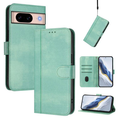 Line Splicing Buckle Retro Leather Phone Case, For Google Pixel 11 Pro XL, For Google Pixel 11 Pro / 11, For Google Pixel 9 Pro XL / Pixel 10 Pro XL, For Google Pixel 10 / 10 Pro / Pixel 9 / 9 Pro, For Google Pixel 9a, For Google Pixel 8a              ...