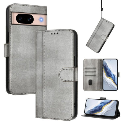 Line Splicing Buckle Retro Leather Phone Case, For Google Pixel 11 Pro XL, For Google Pixel 11 Pro / 11, For Google Pixel 9 Pro XL / Pixel 10 Pro XL, For Google Pixel 10 / 10 Pro / Pixel 9 / 9 Pro, For Google Pixel 9a, For Google Pixel 8a              ...