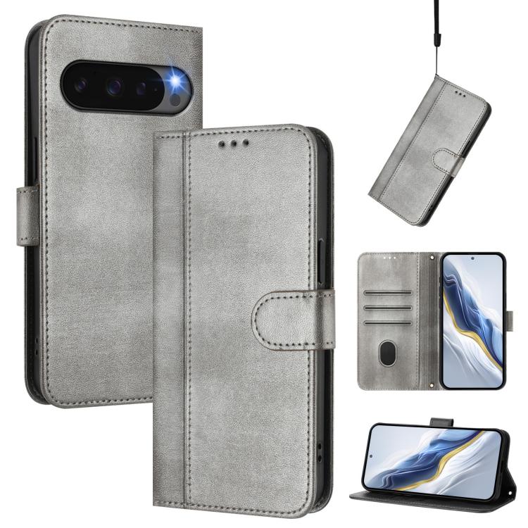 Line Splicing Buckle Retro Leather Phone Case, For Google Pixel 11 Pro XL, For Google Pixel 11 Pro / 11, For Google Pixel 9 Pro XL / Pixel 10 Pro XL, For Google Pixel 10 / 10 Pro / Pixel 9 / 9 Pro, For Google Pixel 9a, For Google Pixel 8a              ...