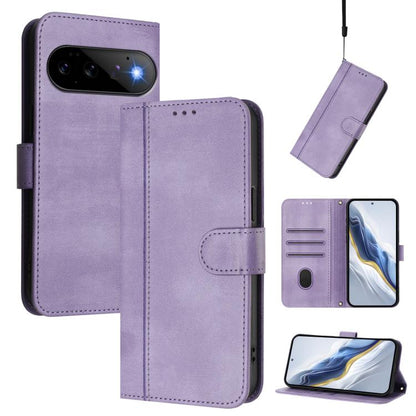 Line Splicing Buckle Retro Leather Phone Case, For Google Pixel 11 Pro XL, For Google Pixel 11 Pro / 11, For Google Pixel 9 Pro XL / Pixel 10 Pro XL, For Google Pixel 10 / 10 Pro / Pixel 9 / 9 Pro, For Google Pixel 9a, For Google Pixel 8a              ...