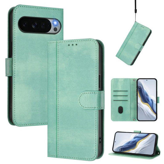 Line Splicing Buckle Retro Leather Phone Case, For Google Pixel 11 Pro XL, For Google Pixel 11 Pro / 11, For Google Pixel 9 Pro XL / Pixel 10 Pro XL, For Google Pixel 10 / 10 Pro / Pixel 9 / 9 Pro, For Google Pixel 9a, For Google Pixel 8a