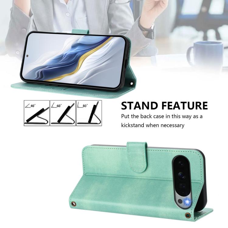 Line Splicing Buckle Retro Leather Phone Case, For Google Pixel 11 Pro XL, For Google Pixel 11 Pro / 11, For Google Pixel 9 Pro XL / Pixel 10 Pro XL, For Google Pixel 10 / 10 Pro / Pixel 9 / 9 Pro, For Google Pixel 9a, For Google Pixel 8a              ...