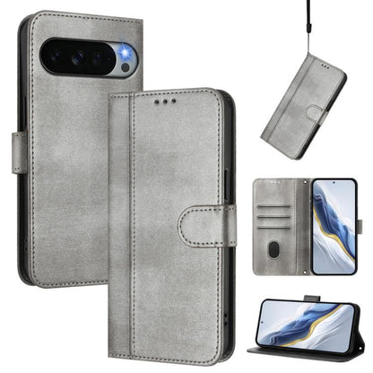 Line Splicing Buckle Retro Leather Phone Case, For Google Pixel 11 Pro XL, For Google Pixel 11 Pro / 11, For Google Pixel 9 Pro XL / Pixel 10 Pro XL, For Google Pixel 10 / 10 Pro / Pixel 9 / 9 Pro, For Google Pixel 9a, For Google Pixel 8a              ...