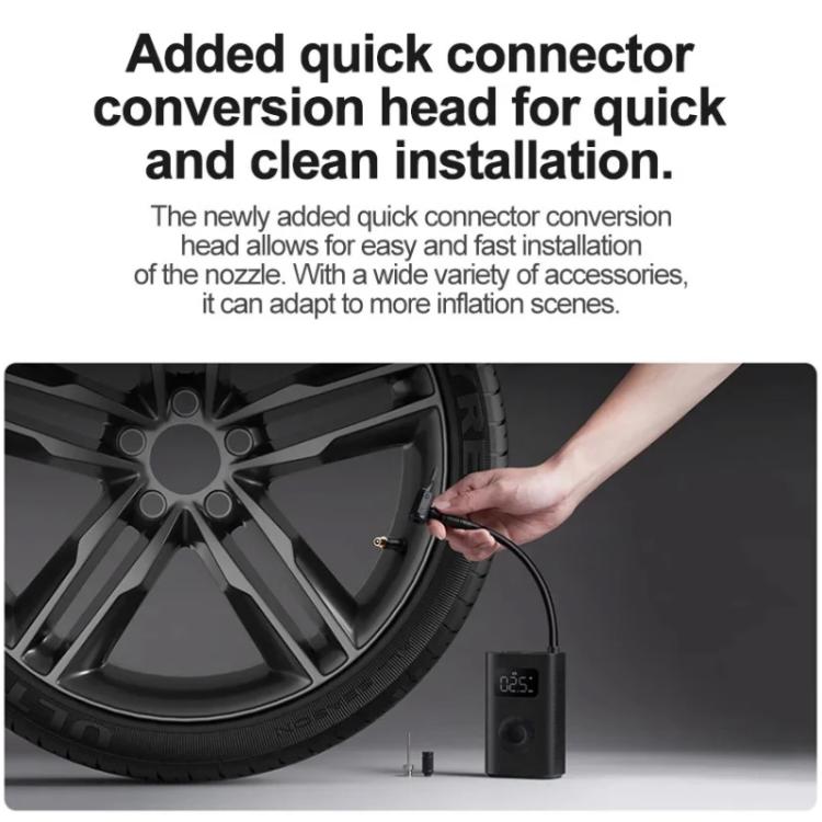 Xiaomi Mijia Pompe à Air 2D Compresseur d'Air Électrique Portable Pour Moto Voiture Ballon de Basket, Mijia Pompe à Air 2D