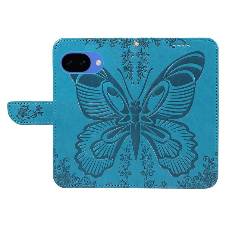 Swallowtail Butterfly Embossed Leather Phone Case, For Google Pixel 10a, For Google Pixel 10 Pro XL 5G Global, For Google Pixel 10 5G / 10 Pro 5G Global