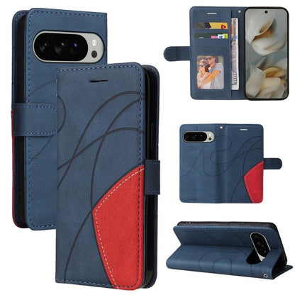 Dual-color Splicing Flip Leather Phone Case, For Google Pixel 10a, For Google Pixel 10 Pro XL 5G Global, For Google Pixel 10 5G / 10 Pro 5G Global