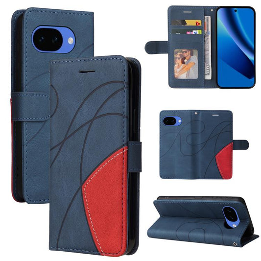 Dual-color Splicing Flip Leather Phone Case, For Google Pixel 10a, For Google Pixel 10 Pro XL 5G Global, For Google Pixel 10 5G / 10 Pro 5G Global