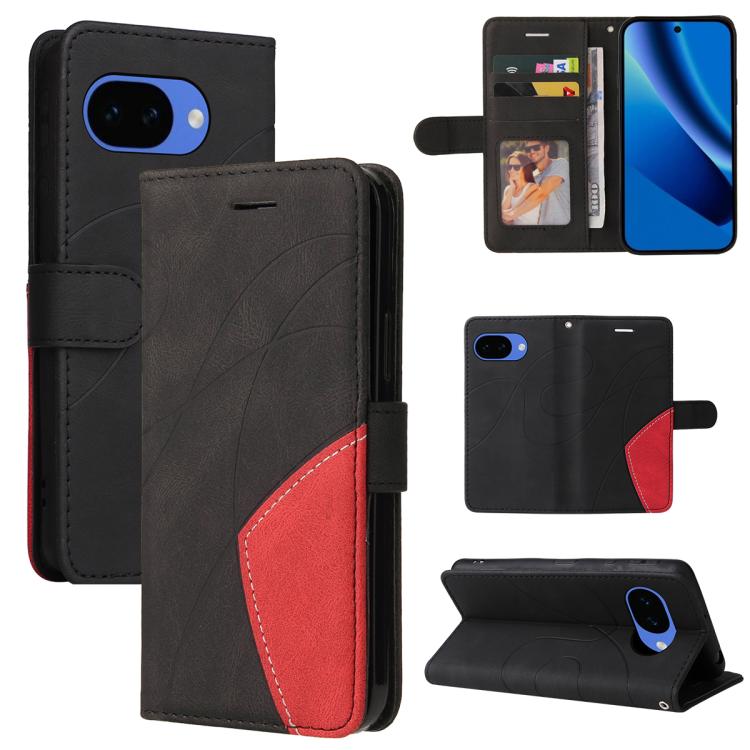 Dual-color Splicing Flip Leather Phone Case, For Google Pixel 10a, For Google Pixel 10 Pro XL 5G Global, For Google Pixel 10 5G / 10 Pro 5G Global
