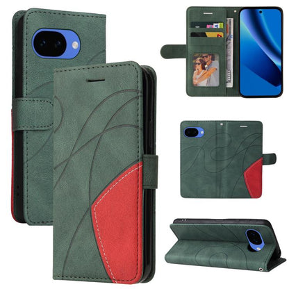 Dual-color Splicing Flip Leather Phone Case, For Google Pixel 10a, For Google Pixel 10 Pro XL 5G Global, For Google Pixel 10 5G / 10 Pro 5G Global