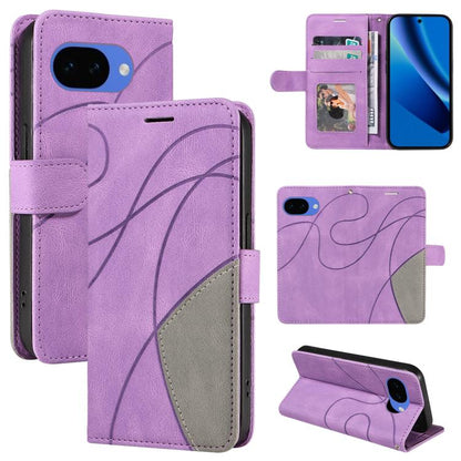 Dual-color Splicing Flip Leather Phone Case, For Google Pixel 10a, For Google Pixel 10 Pro XL 5G Global, For Google Pixel 10 5G / 10 Pro 5G Global