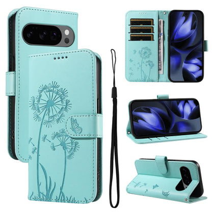 Dandelion Embossed Pattern Flip Leather Phone Case, For Google Pixel 10a, For Google Pixel 10 Pro XL 5G Global, For Google Pixel 10 5G / 10 Pro 5G Global