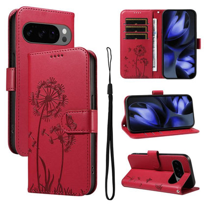 Dandelion Embossed Pattern Flip Leather Phone Case, For Google Pixel 10a, For Google Pixel 10 Pro XL 5G Global, For Google Pixel 10 5G / 10 Pro 5G Global