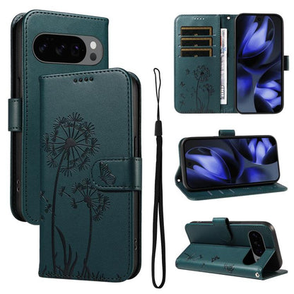 Dandelion Embossed Pattern Flip Leather Phone Case, For Google Pixel 10a, For Google Pixel 10 Pro XL 5G Global, For Google Pixel 10 5G / 10 Pro 5G Global