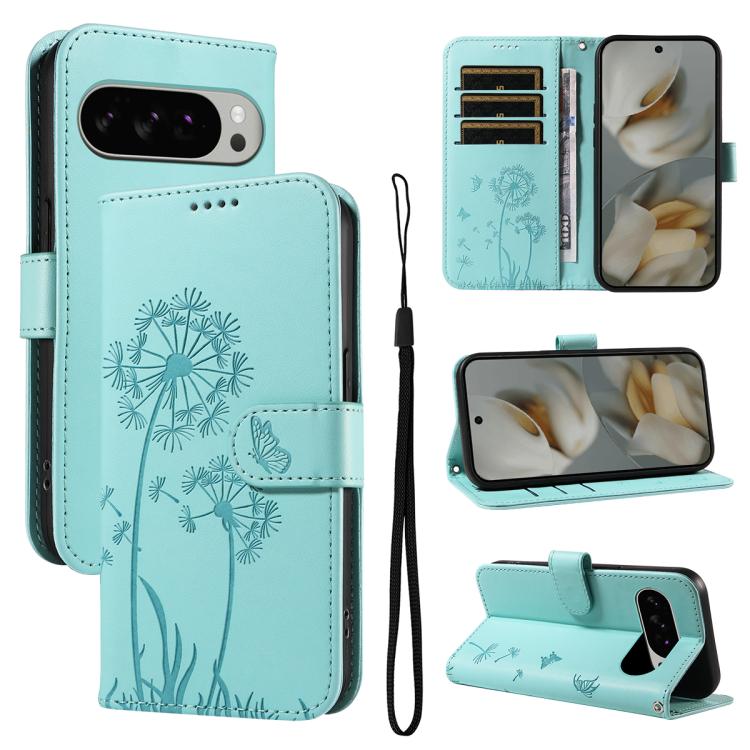 Dandelion Embossed Pattern Flip Leather Phone Case, For Google Pixel 10a, For Google Pixel 10 Pro XL 5G Global, For Google Pixel 10 5G / 10 Pro 5G Global