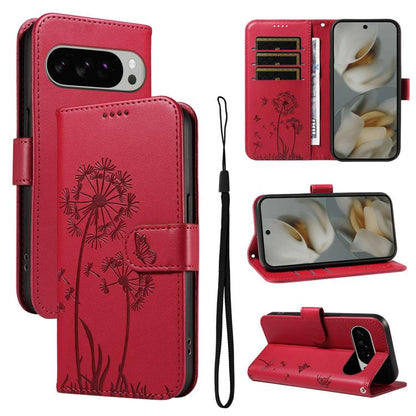 Dandelion Embossed Pattern Flip Leather Phone Case, For Google Pixel 10a, For Google Pixel 10 Pro XL 5G Global, For Google Pixel 10 5G / 10 Pro 5G Global