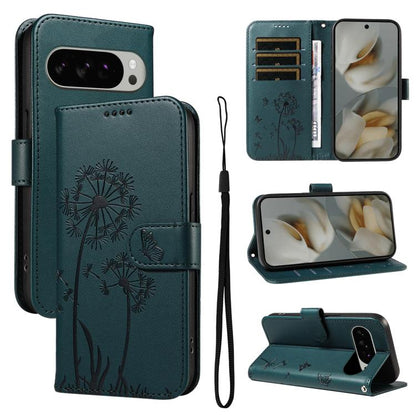Dandelion Embossed Pattern Flip Leather Phone Case, For Google Pixel 10a, For Google Pixel 10 Pro XL 5G Global, For Google Pixel 10 5G / 10 Pro 5G Global