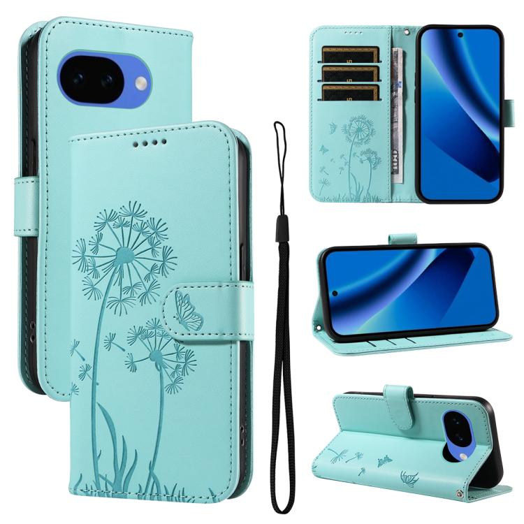 Dandelion Embossed Pattern Flip Leather Phone Case, For Google Pixel 10a, For Google Pixel 10 Pro XL 5G Global, For Google Pixel 10 5G / 10 Pro 5G Global