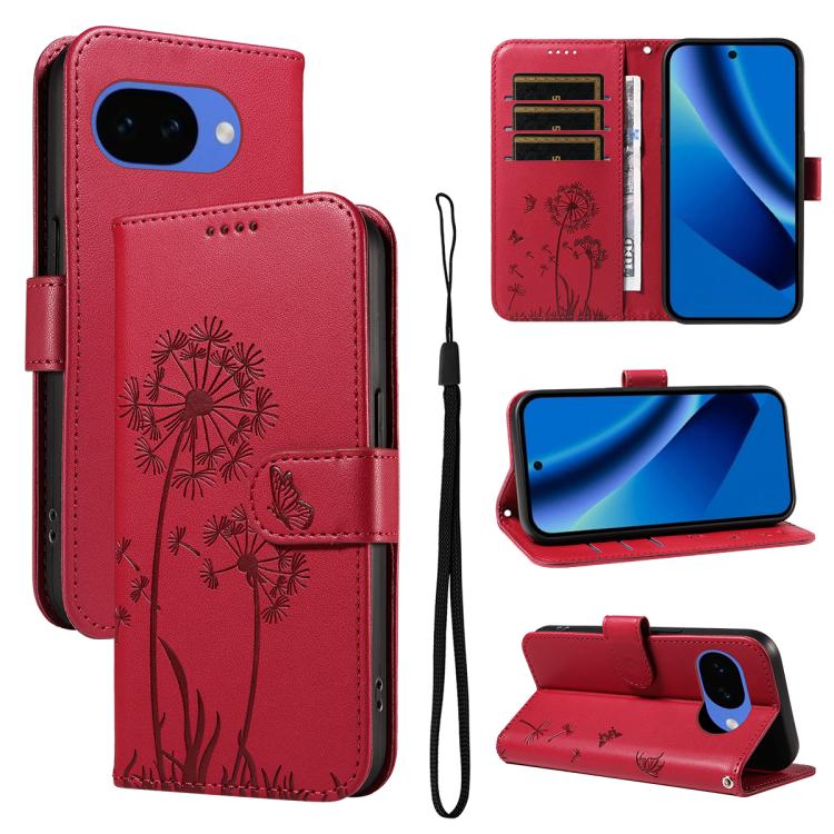 Dandelion Embossed Pattern Flip Leather Phone Case, For Google Pixel 10a, For Google Pixel 10 Pro XL 5G Global, For Google Pixel 10 5G / 10 Pro 5G Global