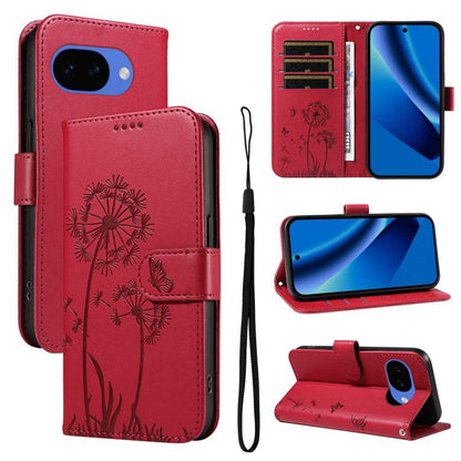 Dandelion Embossed Pattern Flip Leather Phone Case, For Google Pixel 10a, For Google Pixel 10 Pro XL 5G Global, For Google Pixel 10 5G / 10 Pro 5G Global